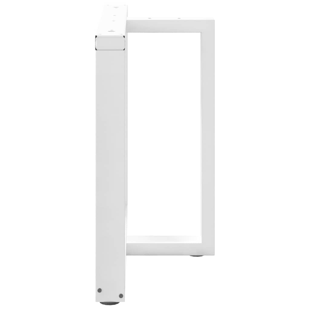 Noge za blagovaonski stol T-oblika 2 kom Bijele 100x35x(72-73) cm Čelik