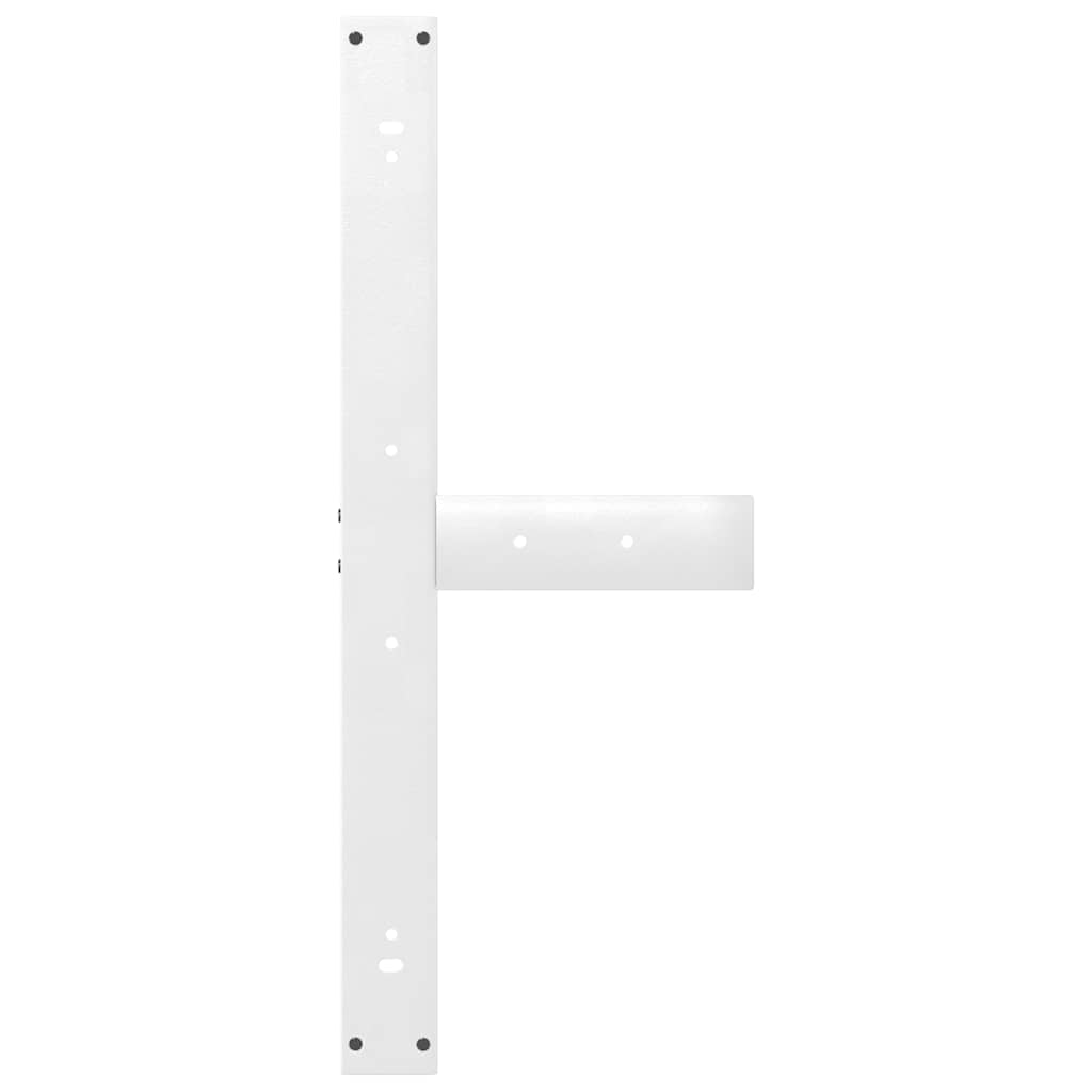 Noge za blagovaonski stol T-oblika 2 kom Bijele 100x35x(72-73) cm Čelik