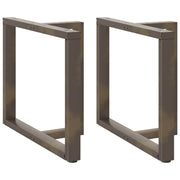 Noge za blagovaonski stol T-oblika 2 kom Crne 100x35x(72-73) cm Čelik