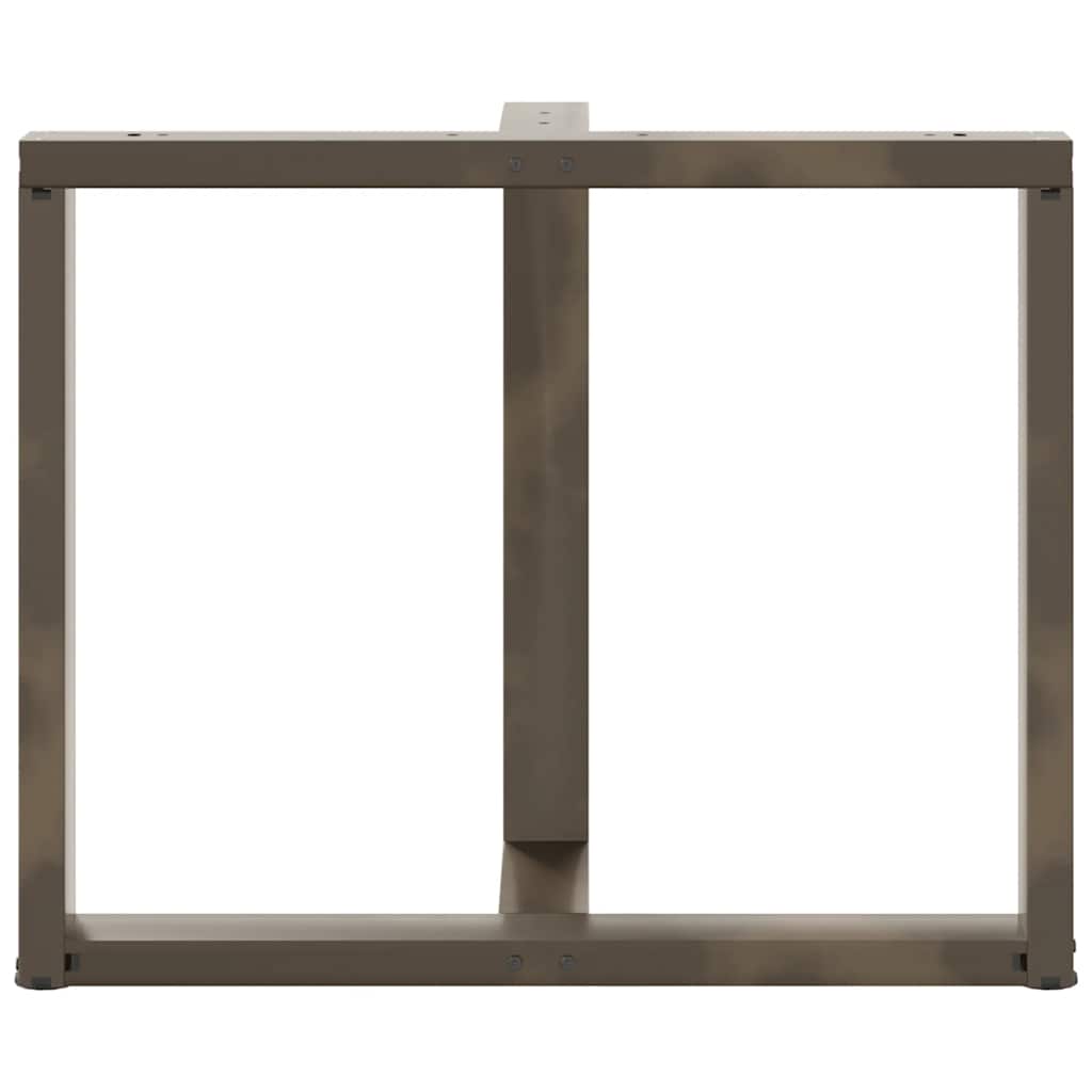 Noge za blagovaonski stol T-oblika 2 kom Crne 100x35x(72-73) cm Čelik