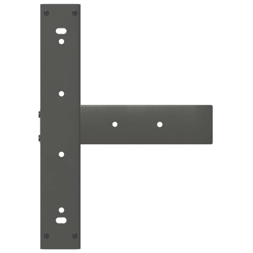 Noge za barski stol T-oblika 2 kom antracit 40x35x(90-91) cm čelik