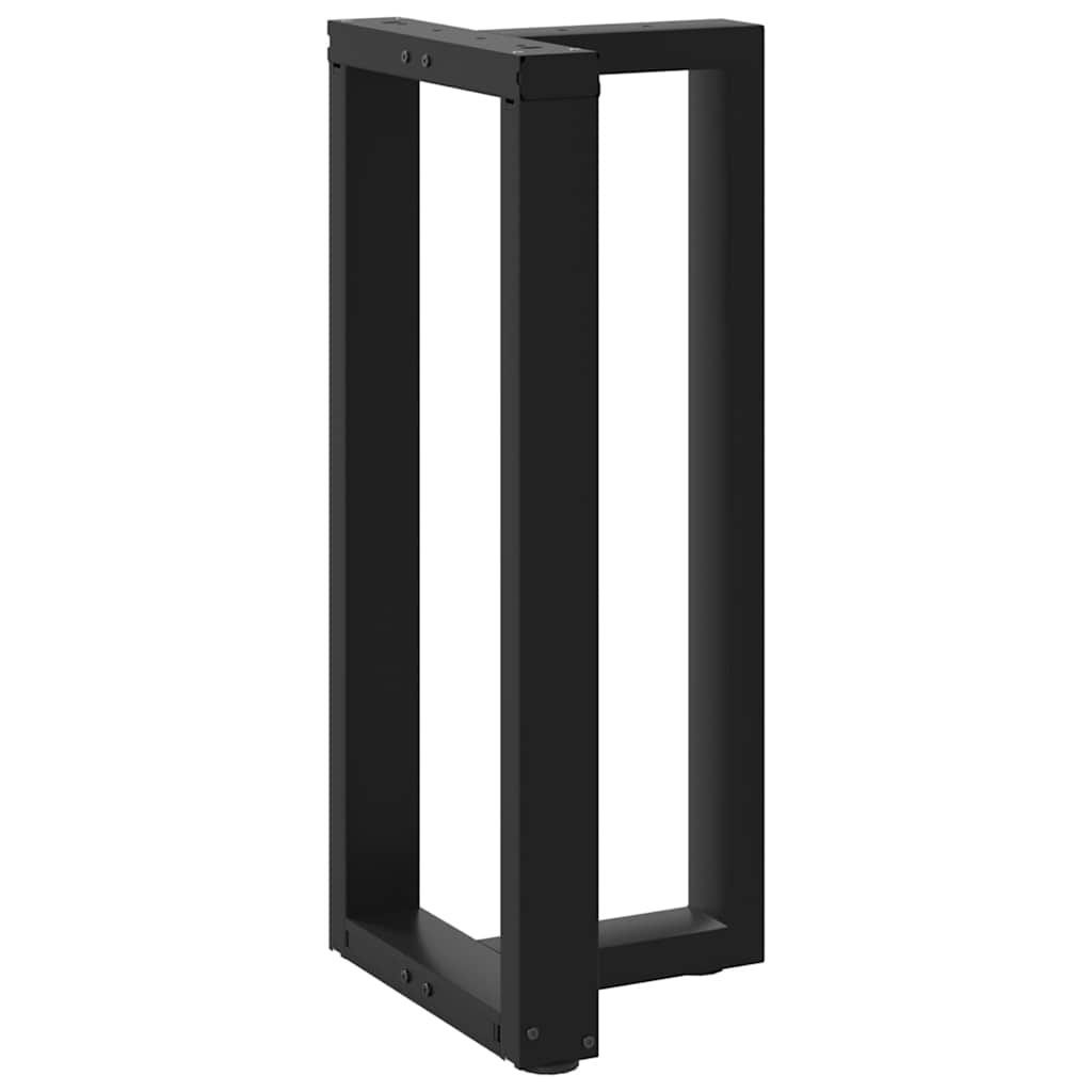 Noge za barski stol T-oblika 2 kom Crne 50x35x(90-91) cm Čelik