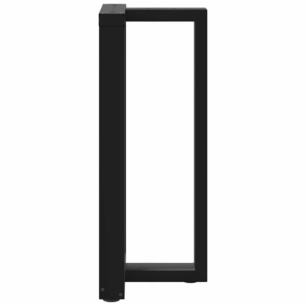 Noge za barski stol T-oblika 2 kom Crne 50x35x(90-91) cm Čelik