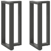 Noge za barski stol T-oblika 2 kom antracit 50x35x(90-91) cm čelik