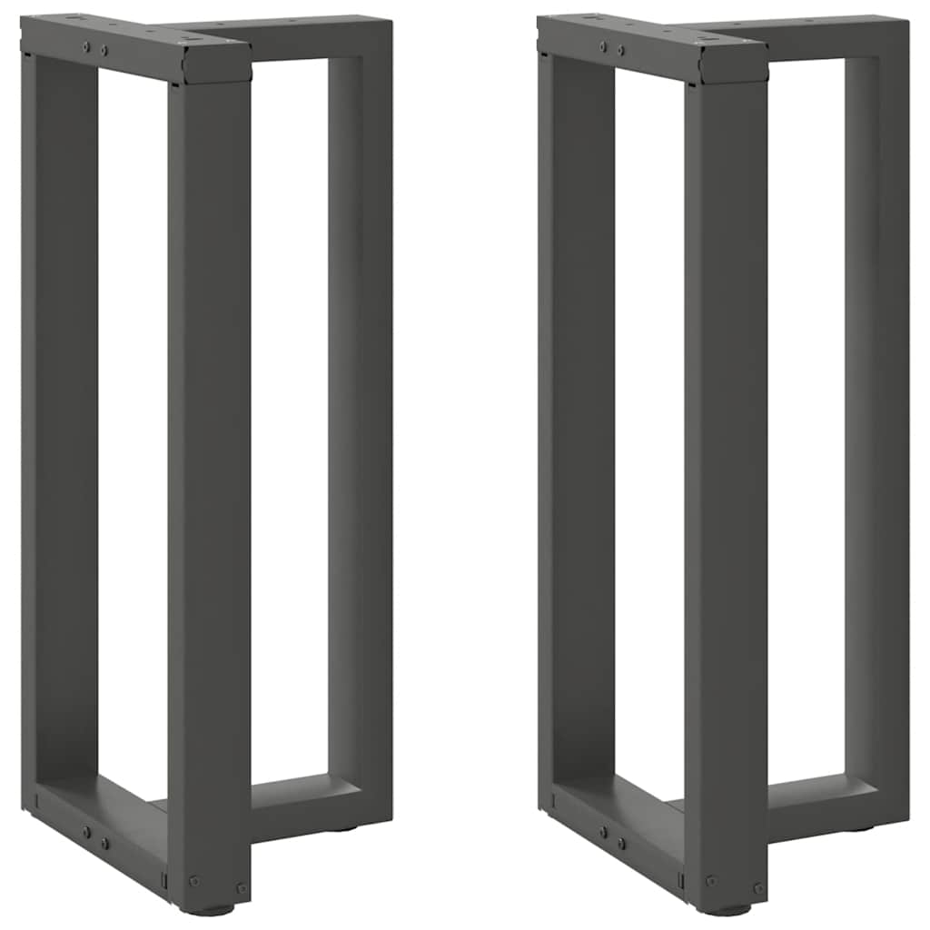 Noge za barski stol T-oblika 2 kom antracit 50x35x(90-91) cm čelik