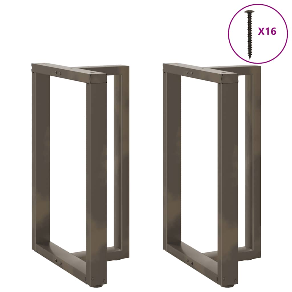 Noge za barski stol T-oblika 2 kom Crne 60x35x(90-91) cm Čelik