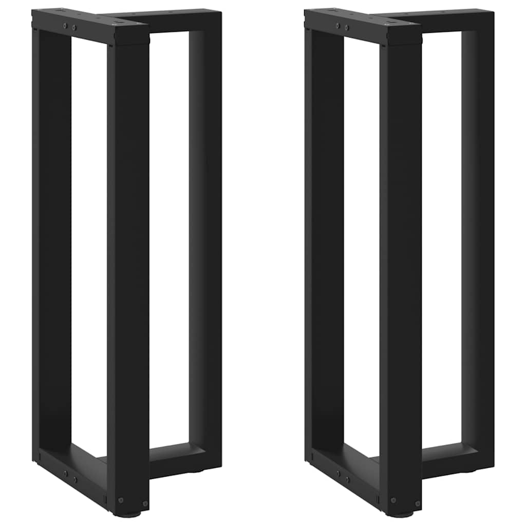 Noge za barski stol T-oblika 2 kom Crne 40x35x(100-101) cm Čelik