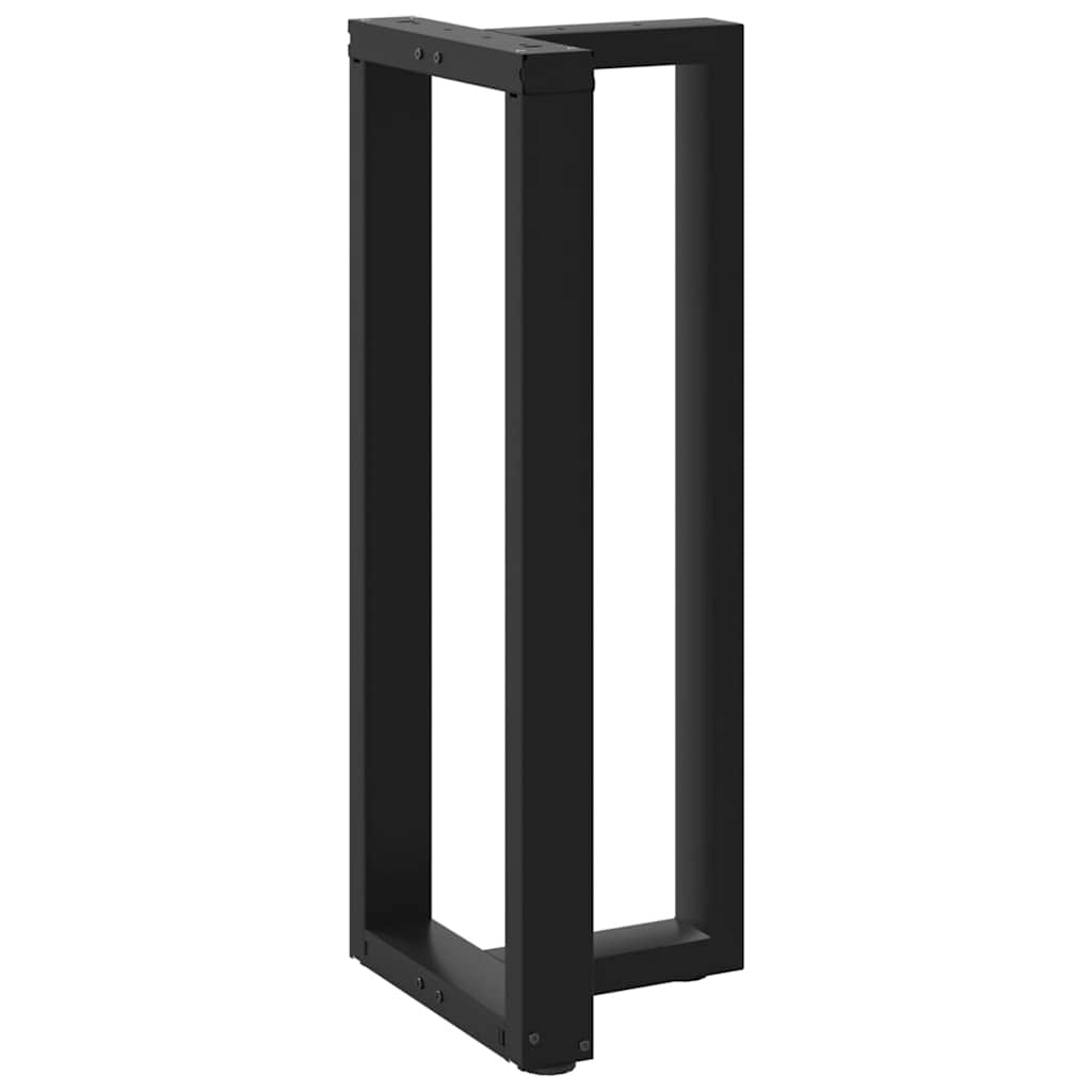 Noge za barski stol T-oblika 2 kom Crne 40x35x(100-101) cm Čelik