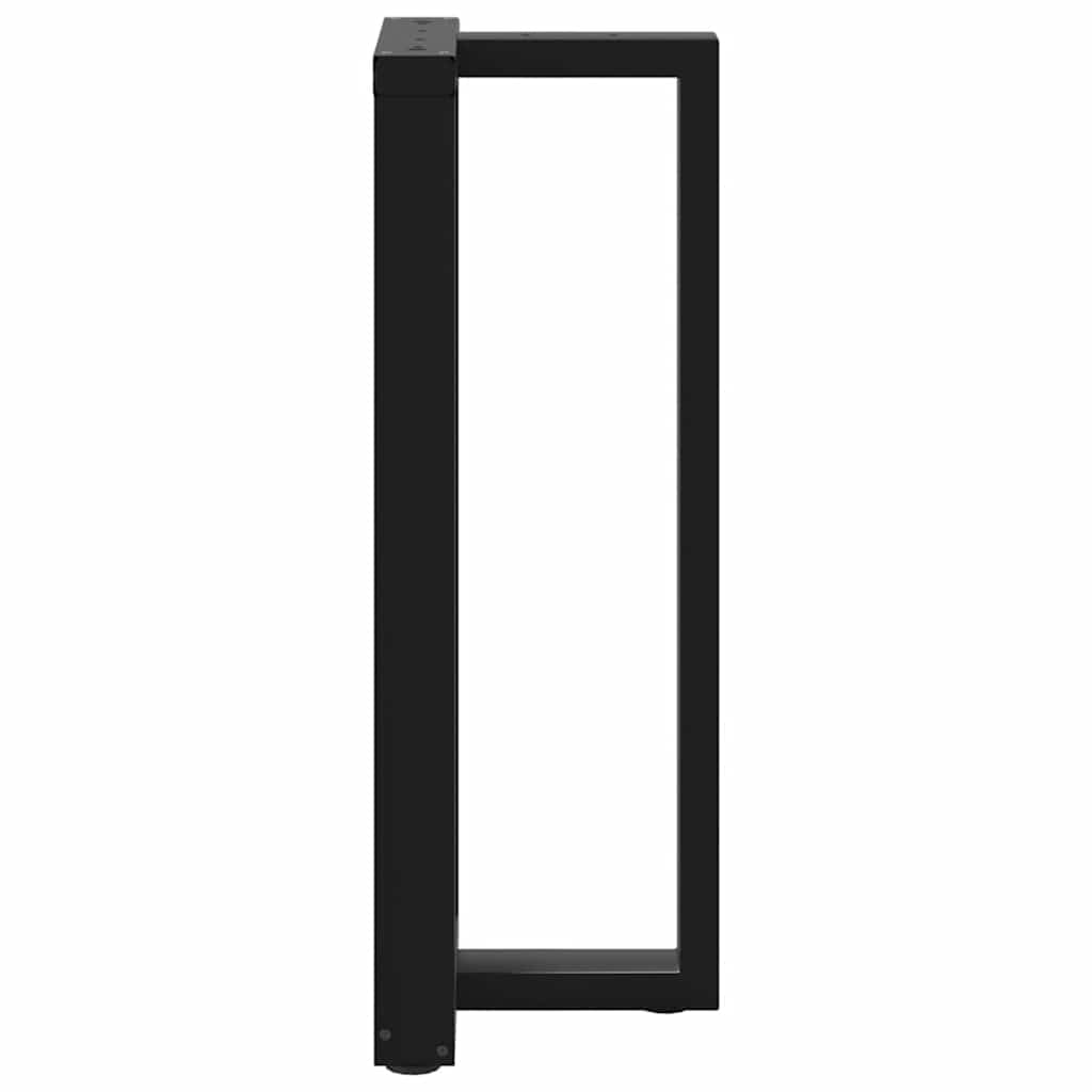 Noge za barski stol T-oblika 2 kom Crne 40x35x(100-101) cm Čelik