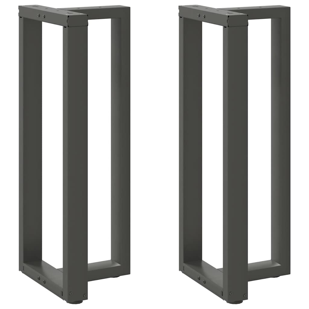 Noge za barski stol T-oblika 2 kom antracit 40x35x(100-101) cm čelik