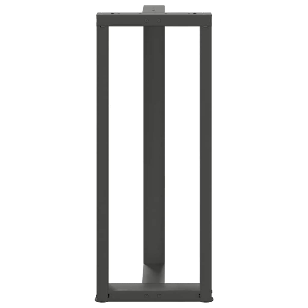 Noge za barski stol T-oblika 2 kom antracit 40x35x(100-101) cm čelik