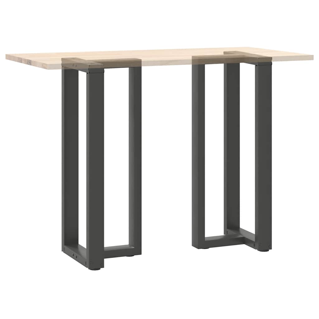Noge za barski stol T-oblika 2 kom antracit 40x35x(100-101) cm čelik