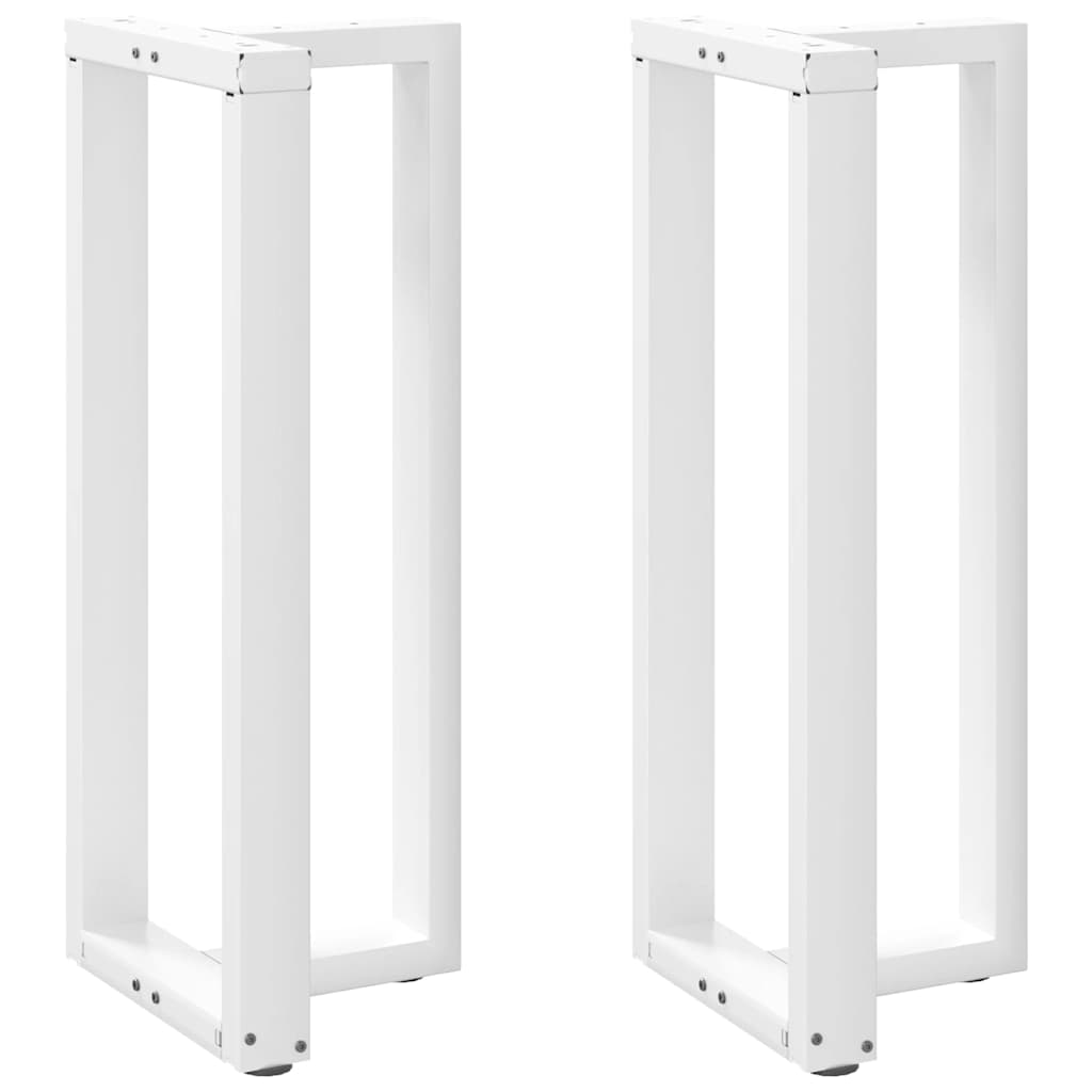 Noge za barski stol T-oblika 2 kom Bijele 50x35x(100-101) cm Čelik