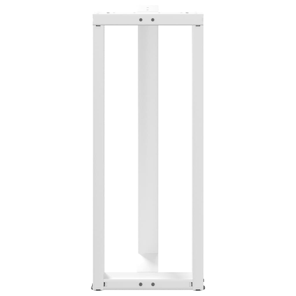 Noge za barski stol T-oblika 2 kom Bijele 50x35x(100-101) cm Čelik