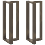 Noge za barski stol T-oblika 2 kom Crne 50x35x(100-101) cm Čelik