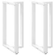 Noge za barski stol T-oblika 2 kom Bijele 60x35x(100-101) cm Čelik
