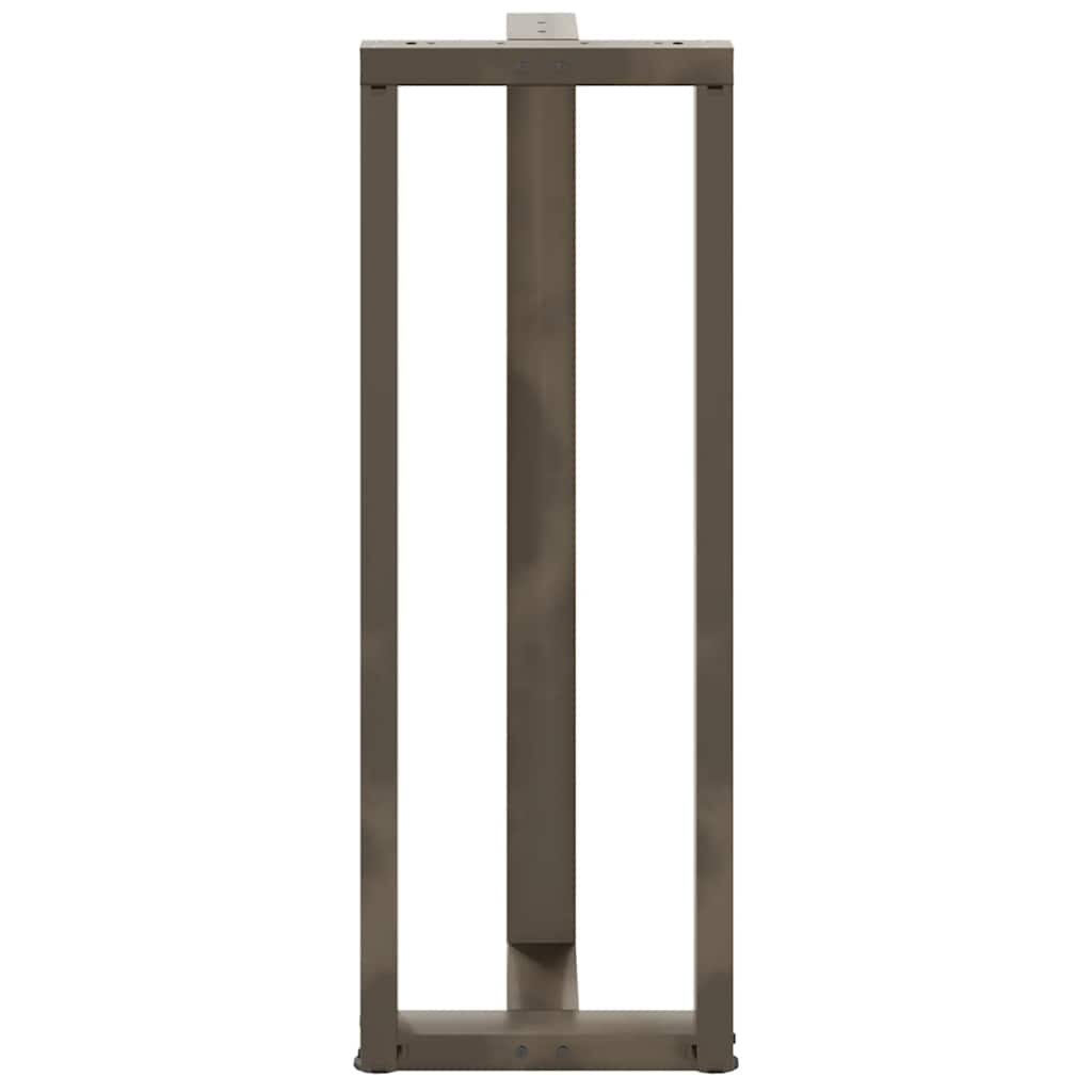 Noge za barski stol T-oblika 2 kom Crne 40x35x(110-111) cm Čelik