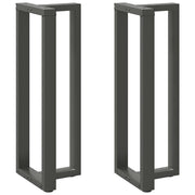 Noge za barski stol T-oblika 2 kom antracit 50x35x(110-111) cm čelik