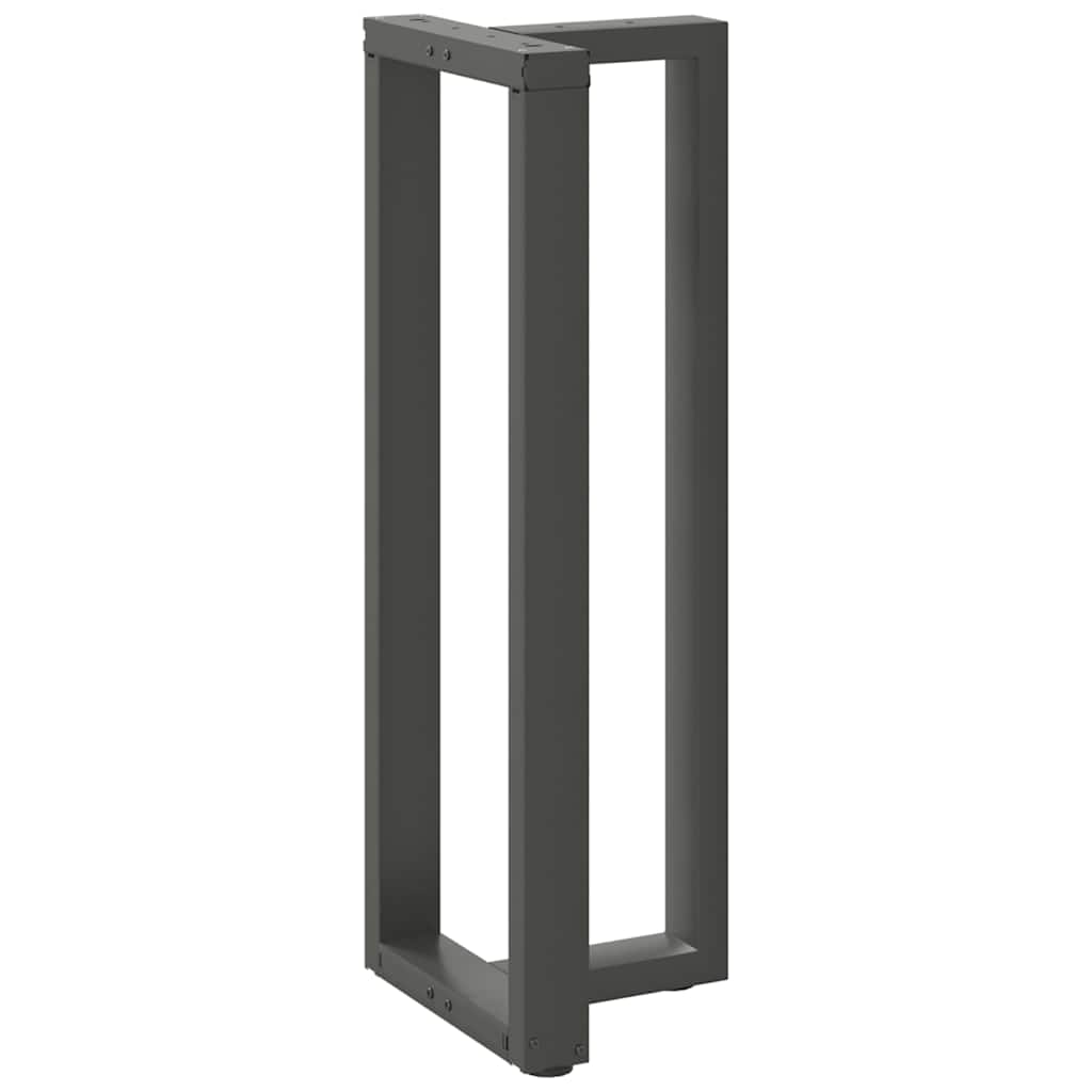 Noge za barski stol T-oblika 2 kom antracit 50x35x(110-111) cm čelik