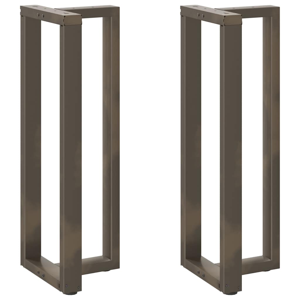 Noge za barski stol T-oblika 2 kom Crne 50x35x(110-111) cm Čelik