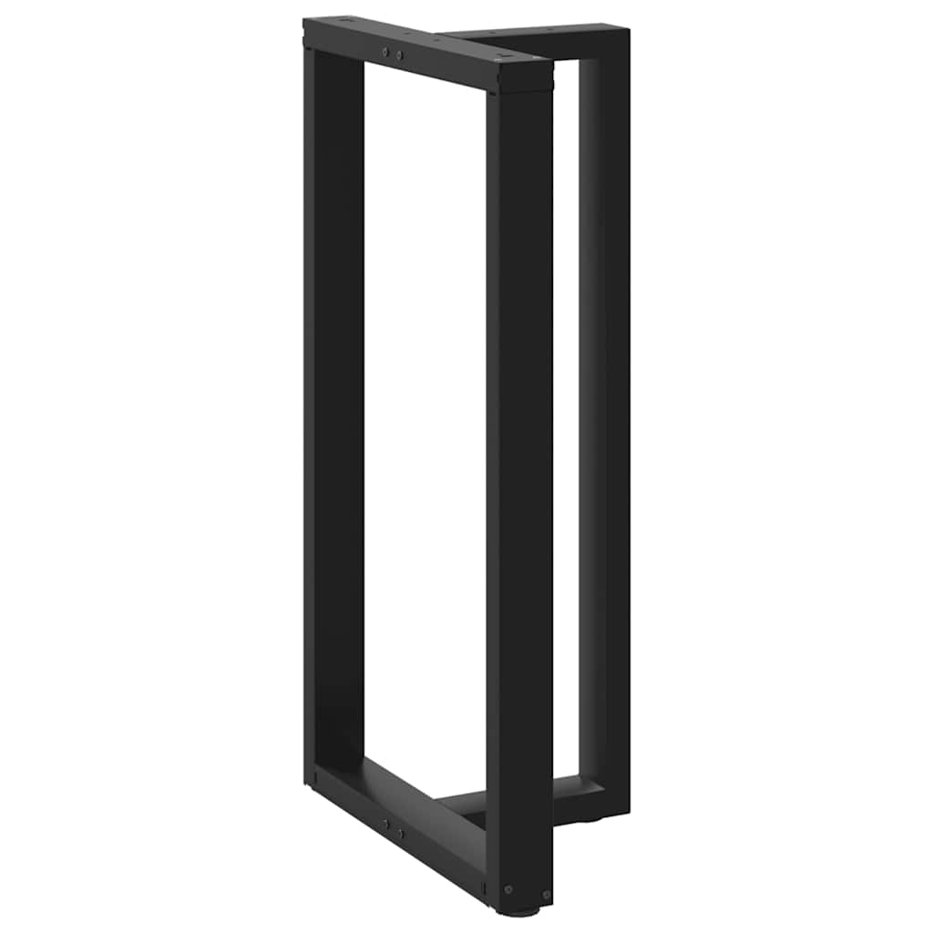 Noge za barski stol T-oblika 2 kom Crne 60x35x(110-111) cm Čelik