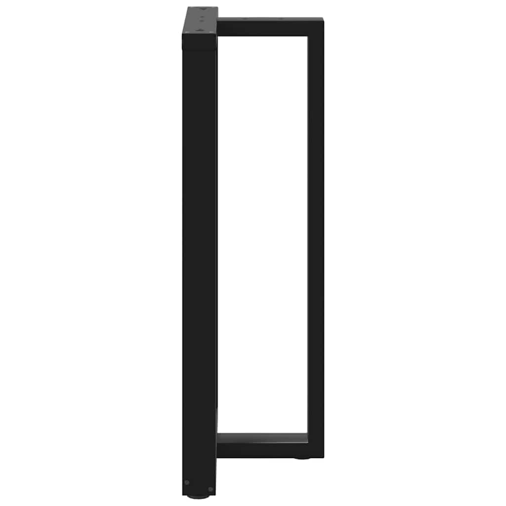 Noge za barski stol T-oblika 2 kom Crne 60x35x(110-111) cm Čelik