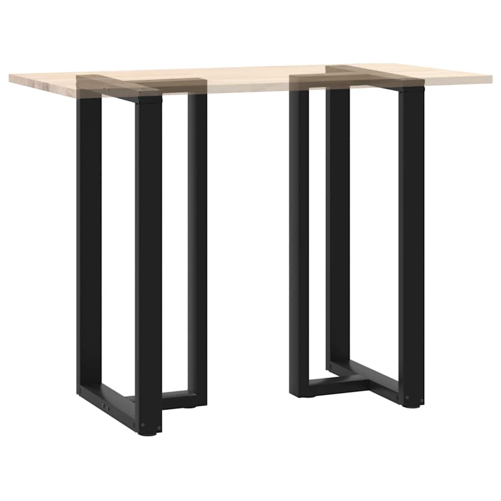 Noge za barski stol T-oblika 2 kom Crne 60x35x(110-111) cm Čelik