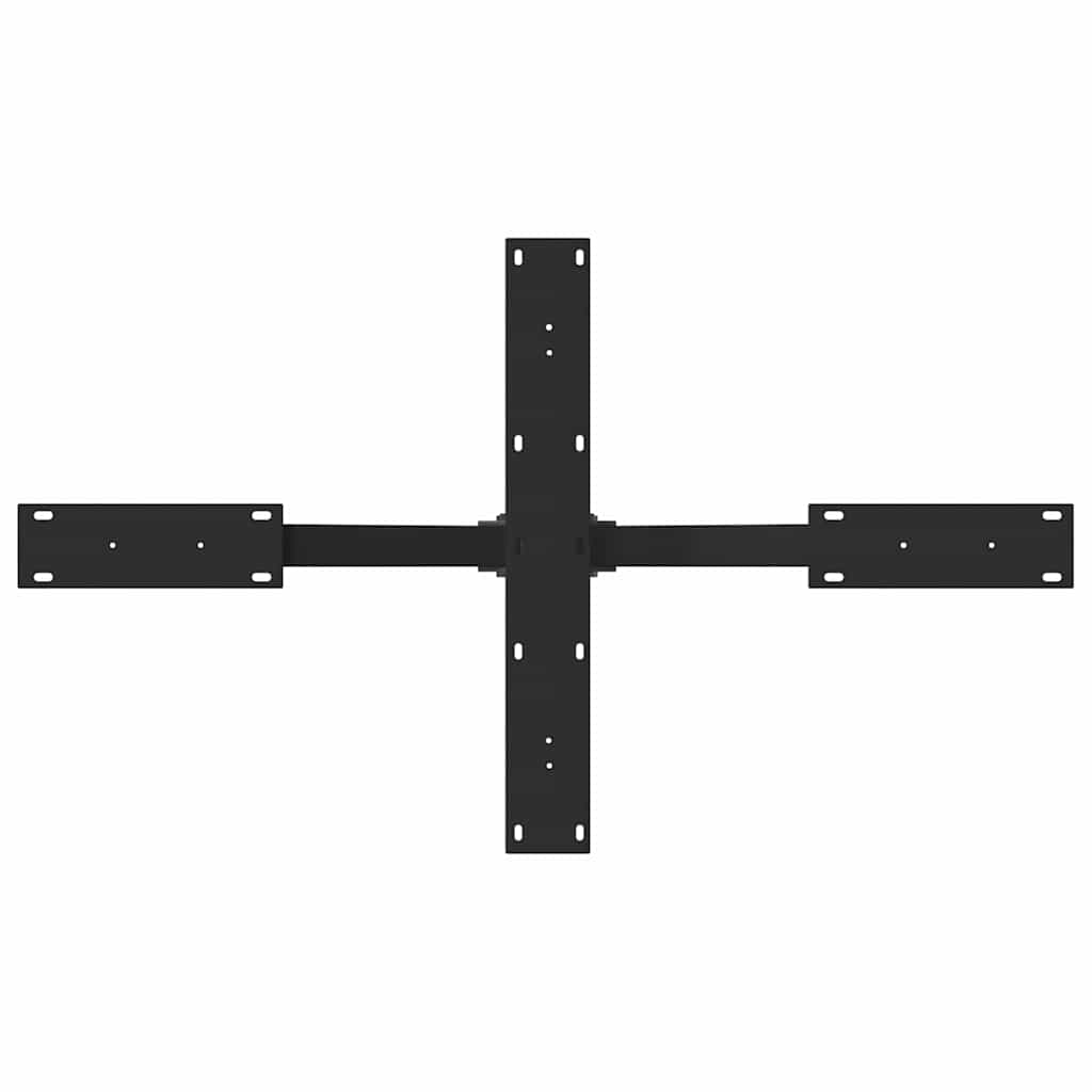 Noga stolića za kavu u obliku pauka crna 98x58x(42-43) cm čelik