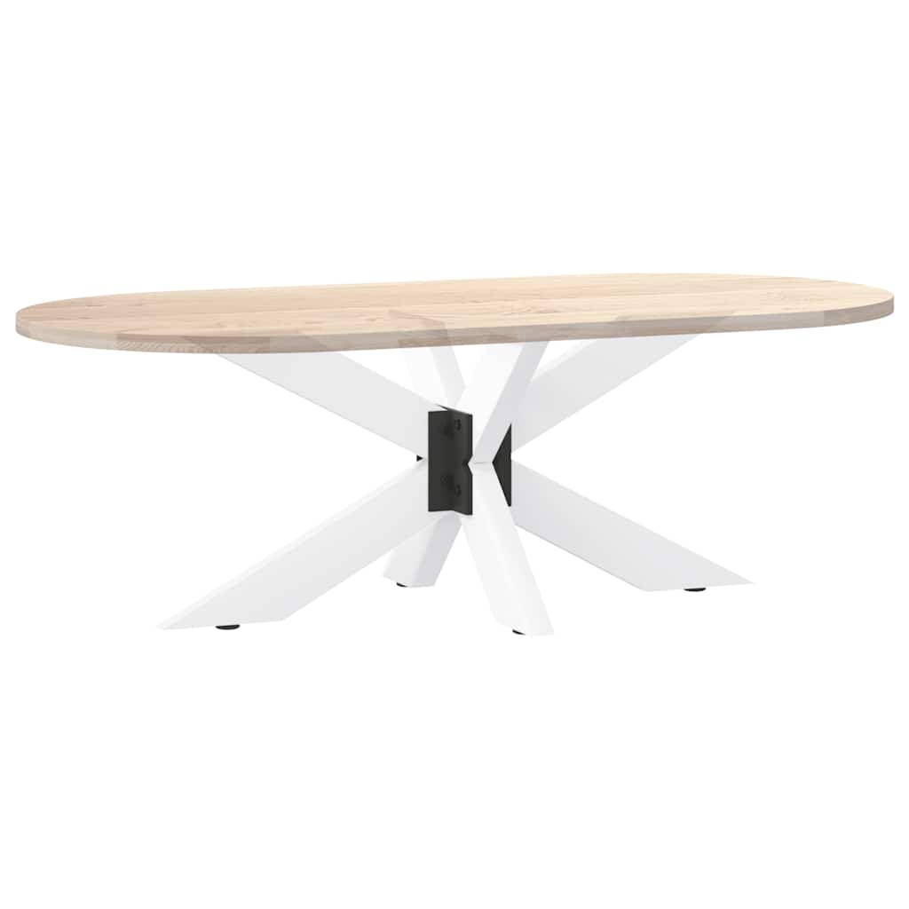 Noga klub stolića u obliku pauka, bijela, 98x58x(42-43) cm, čelik