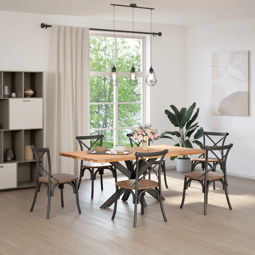 Noge blagovaonskog stola u obliku pauka antracit 120x68x(72-73) cm čelik