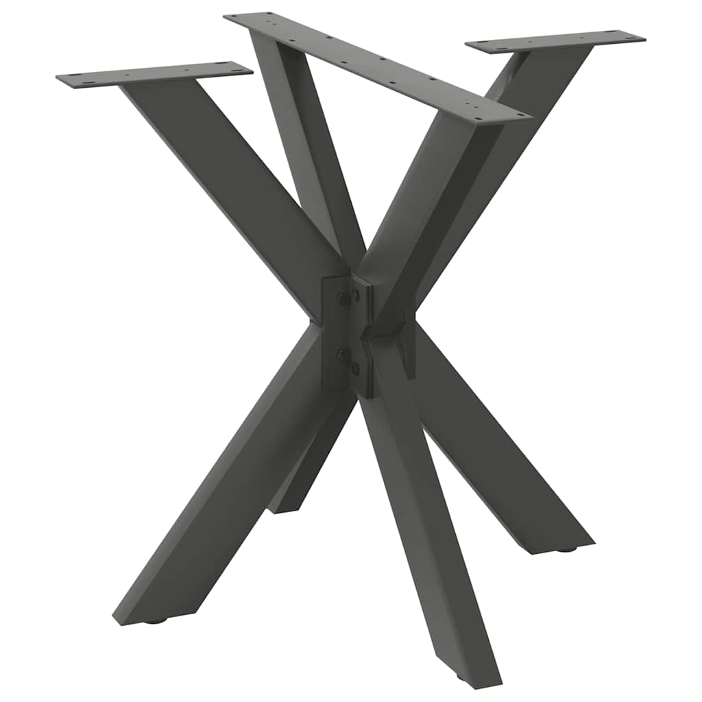 Noge blagovaonskog stola u obliku pauka antracit 85x85x(72-73) cm čelik