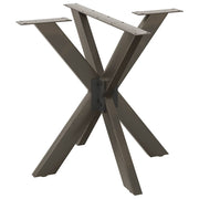 Noge blagovaonskog stola u obliku pauka crne 85x85x(72-73) cm čelik