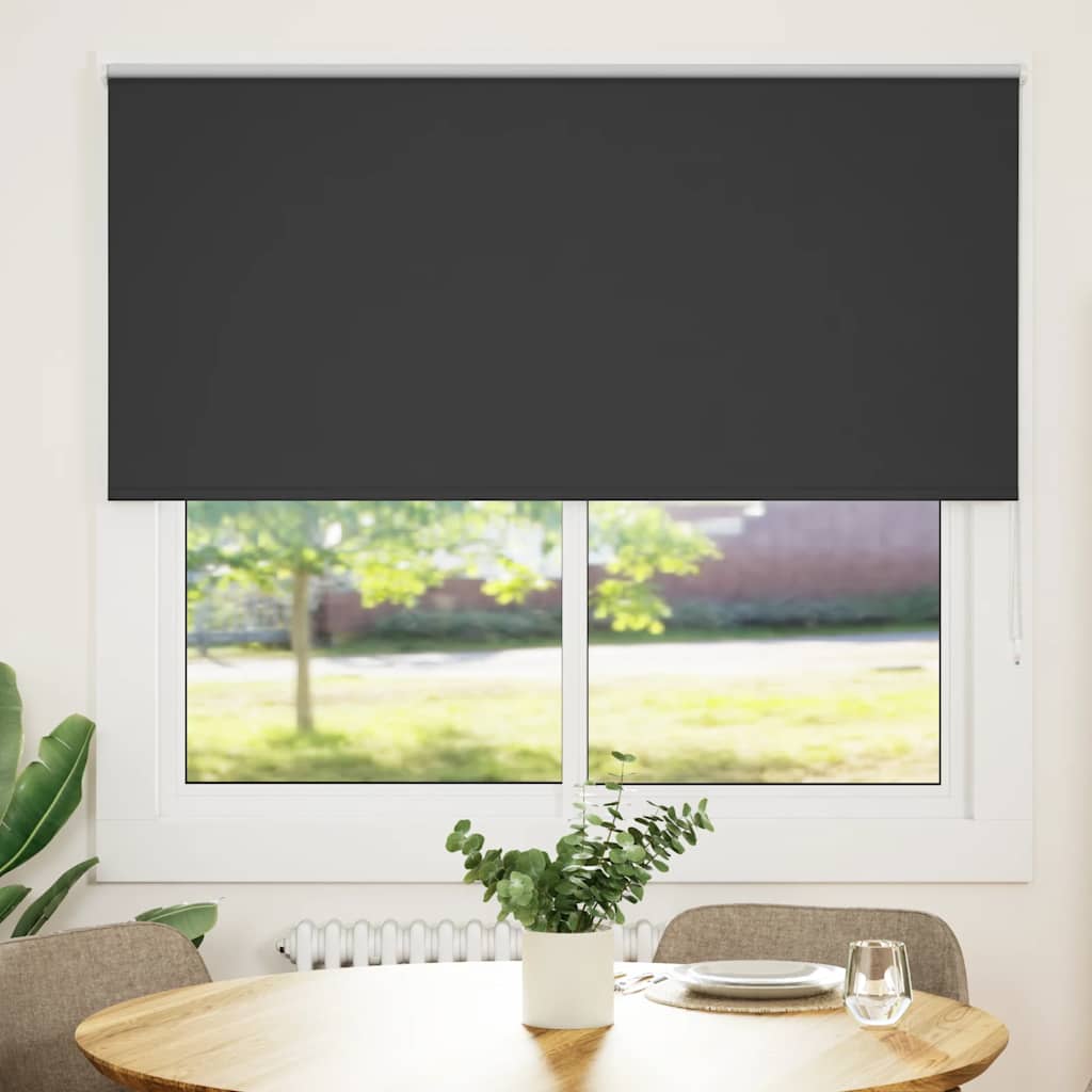 Rolo zavjesa Blackout Black 150x130 cm Širina tkanine 146,6 cm