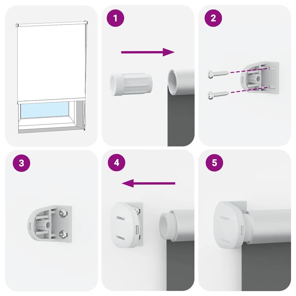 Rolo zavjesa Blackout siva 70x230 cm Širina tkanine 65,7 cm