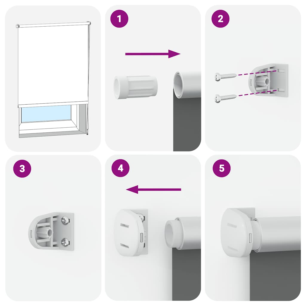 Rolo zavjesa Blackout crvena 80x230 cm Širina tkanine 75,7 cm
