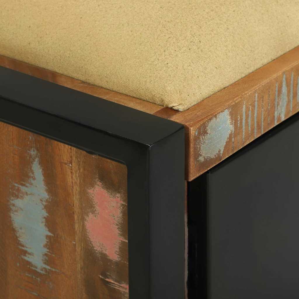 Klupa kabinet Šareni 100 x 35 x 50 cm Čvrsto drvo iz reciklaže