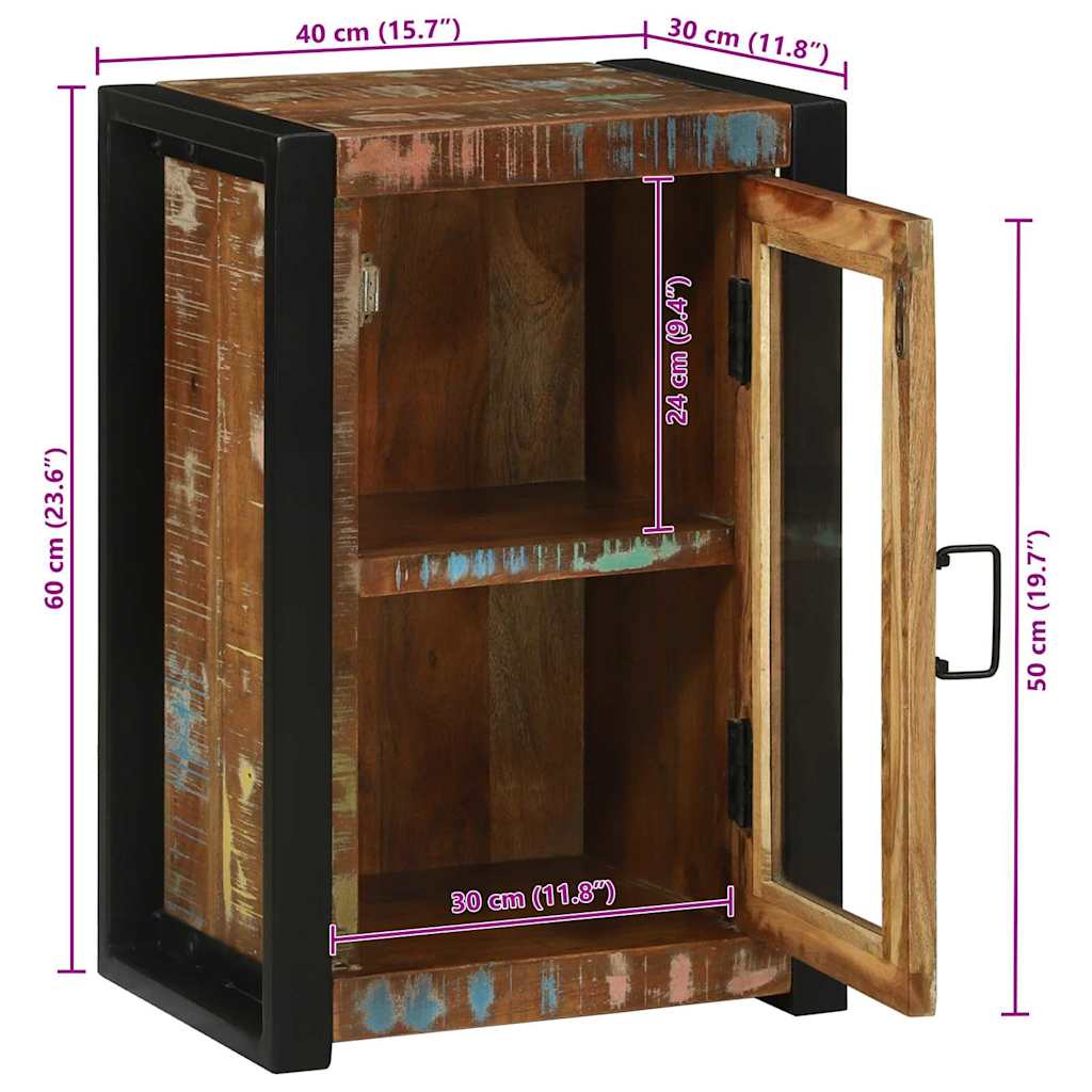 Kupaonski ormar Smeđa 40 x 30 x 60 cm Čvrsto drvo iz reciklaže