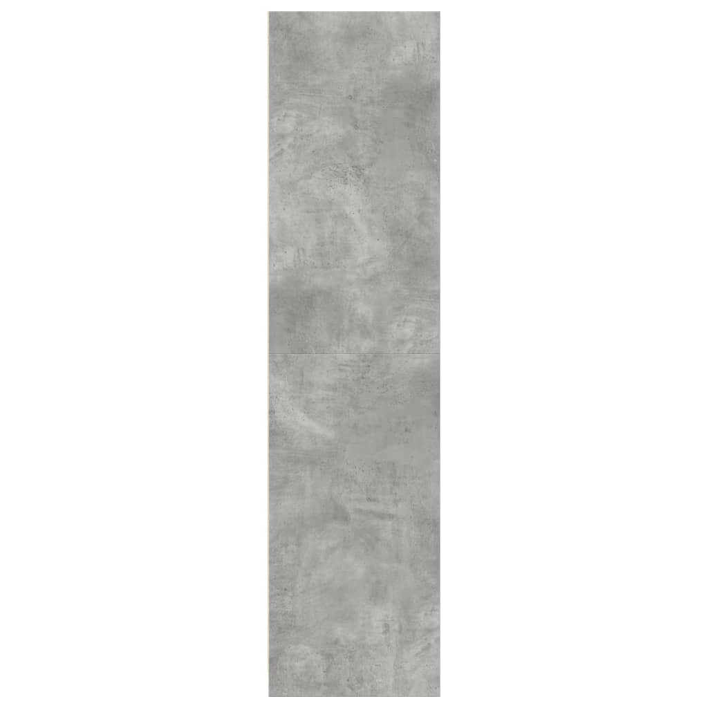Ormar siva boja betona 30 x 50 x 200 cm od konstruiranog drva