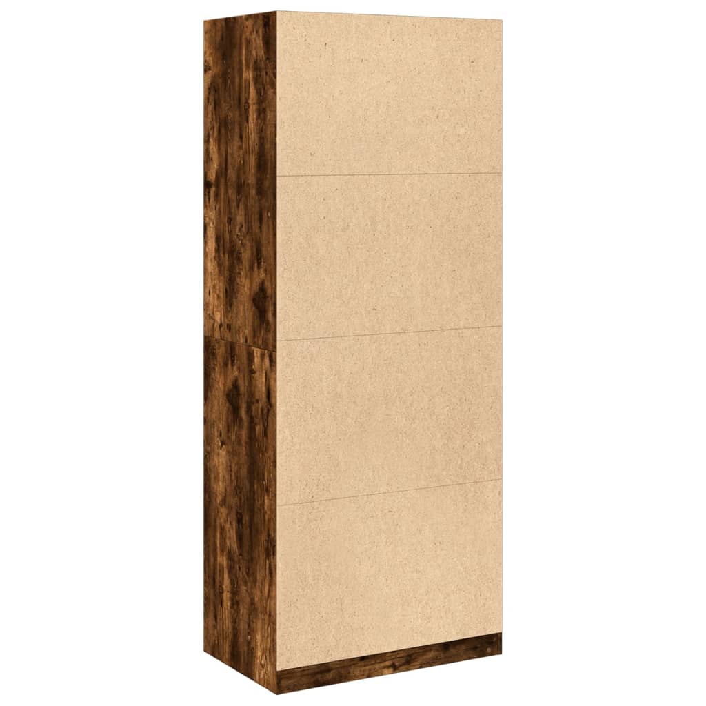 Ormar boja dimljenog hrasta 80x50x200 cm konstruirano drvo