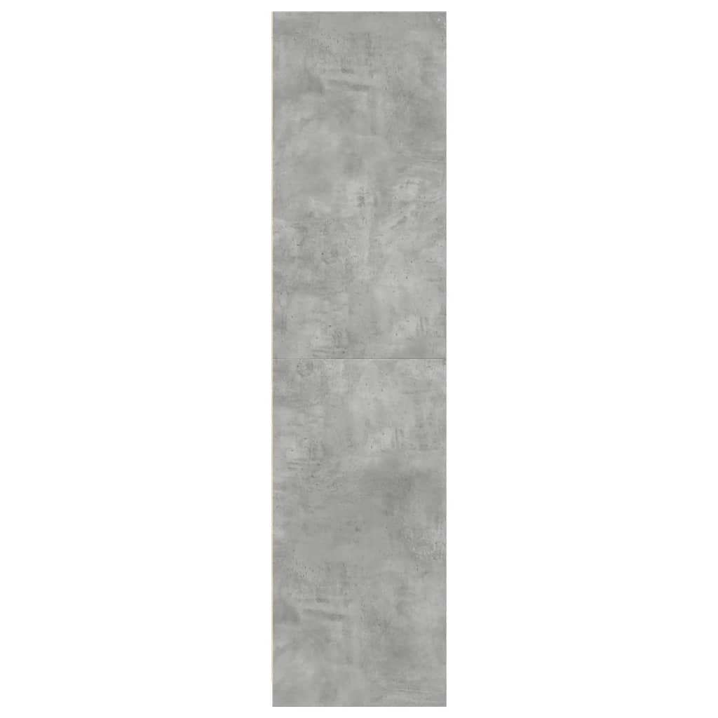 Ormar siva boja betona 30 x 50 x 200 cm od konstruiranog drva