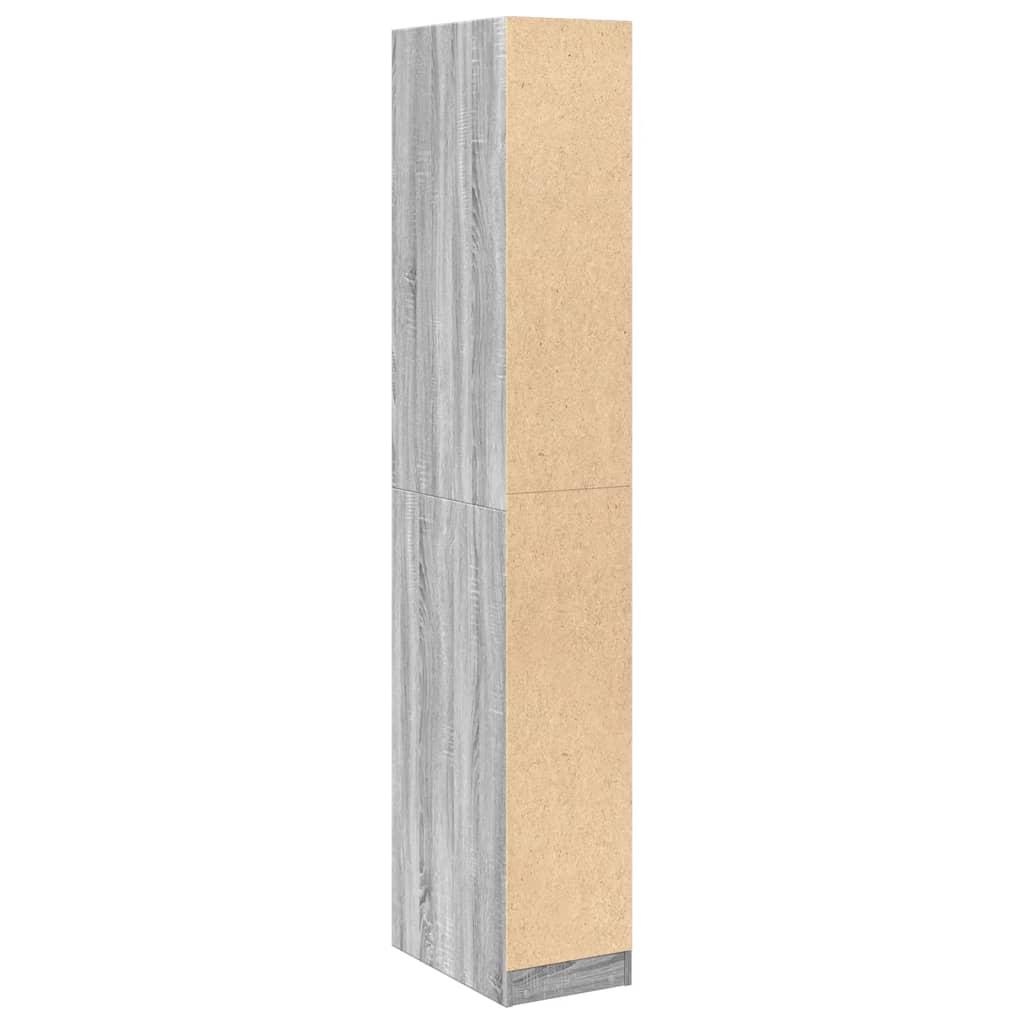 Ormar boja sivog hrasta sonome 30x50x200 cm konstruirano drvO