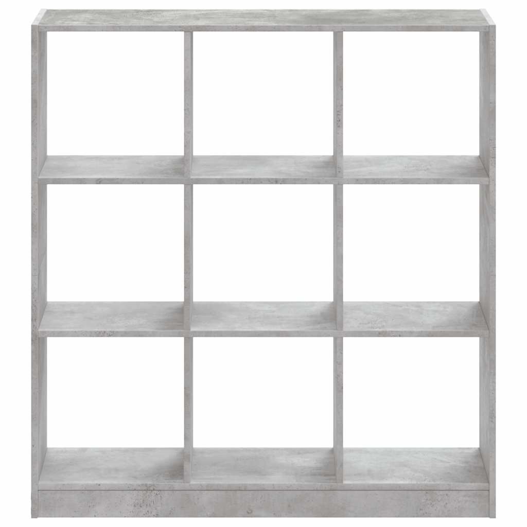 Regal za knjige boja betona 102 x 32 x 108 cm konstruirano drvo