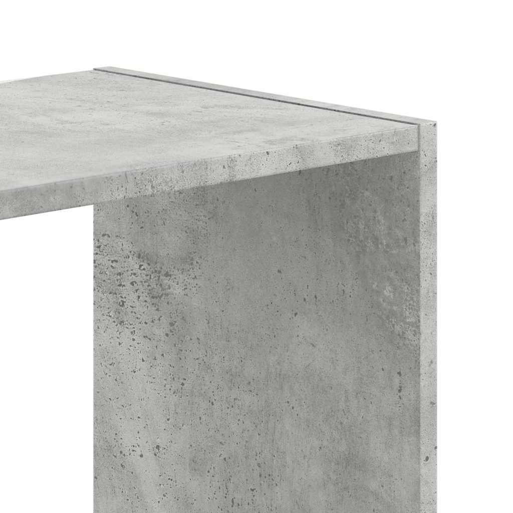 Regal za knjige boja betona 102 x 32 x 108 cm konstruirano drvo