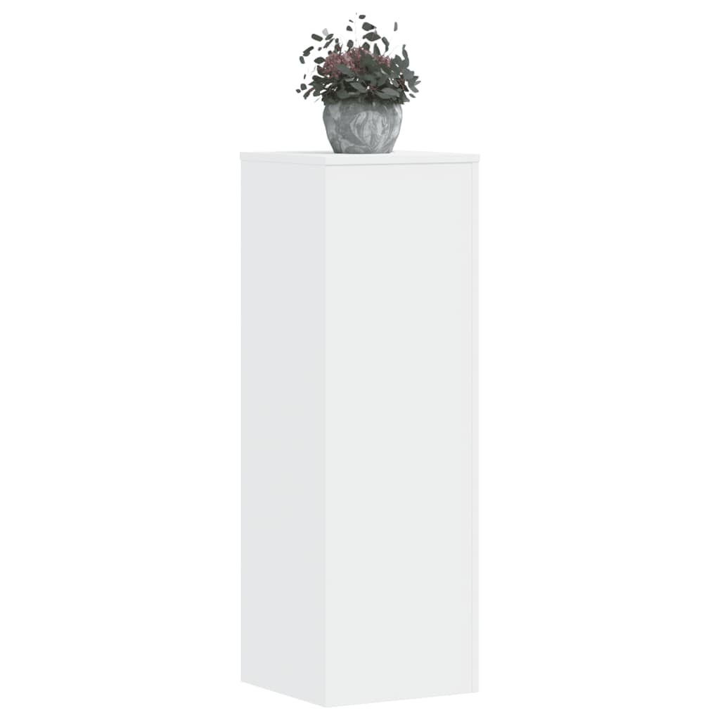 Stalci za biljke 2 kom bijeli 33x33x100 cm konstruirano drvo