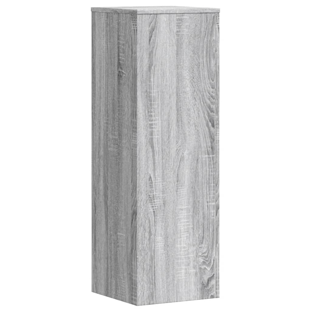 Stalci za biljke 2 kom siva boja hrasta 33 x 33 x 100 cm drveni