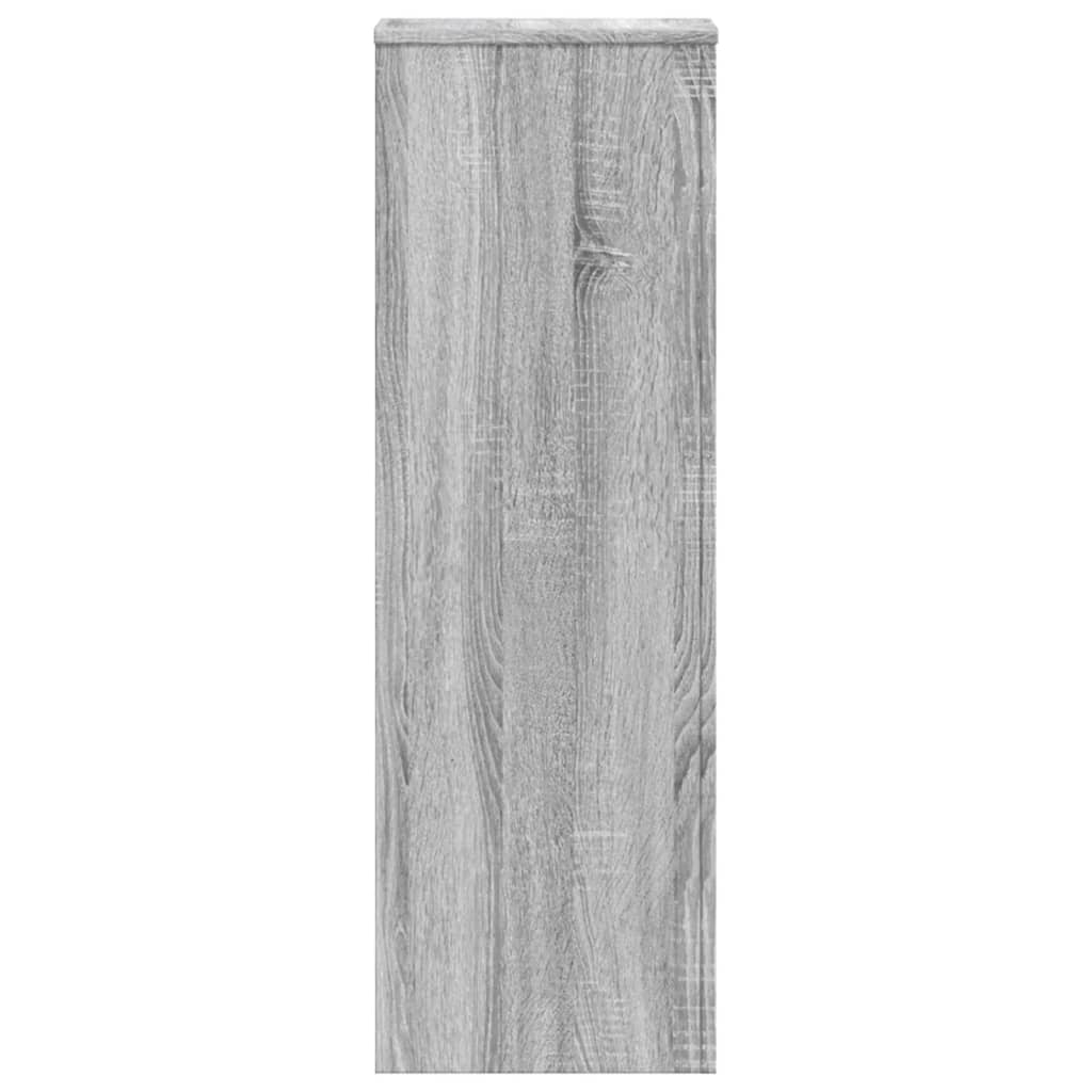 Stalci za biljke 2 kom siva boja hrasta 33 x 33 x 100 cm drveni