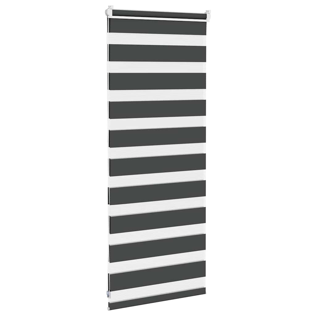 Zavjesa zebra crna 65x100 cm širina tkanine 60,9 cm poliester
