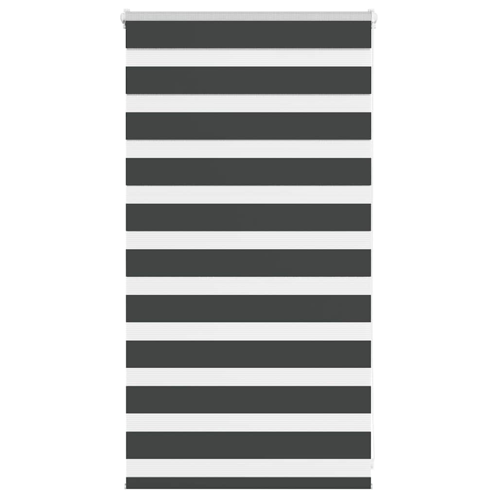 Zavjesa zebra crna 80x100 cm širina tkanine 75,9 cm poliester