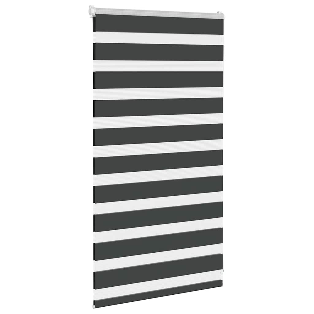 Zavjesa zebra crna 80x100 cm širina tkanine 75,9 cm poliester