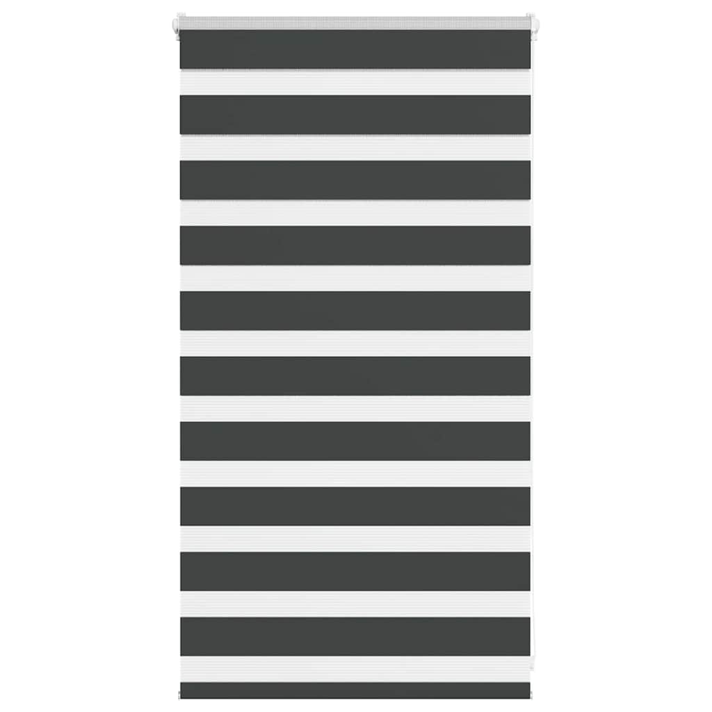 Zavjesa zebra crna 90x100 cm širina tkanine 85,9 cm poliester